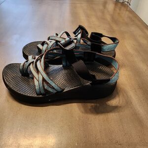 Chaco ZX 2 Womens Sport Sandals Toe Loop Strappy Adjustable Blue Size W6